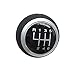 HYSM Tête De Poignée De Stylo De Levier De Levier De Vitesse De Voiture Manuelle À 5/6 Vitesses pour Audi. pour A4 S4 B8 8K A5 8T Q5 8R S Ligne 2007-2014 2015 Pièces de Rechange (Color : 2)