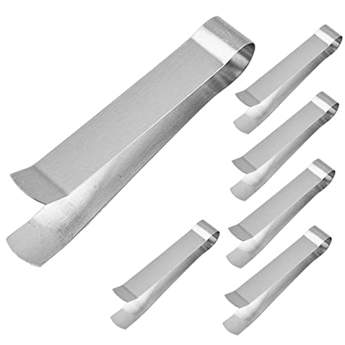 Yardenfun 1set Candle Wick Trimmer Stainless Steel Portable Candle Snuffer Tweezers for Home Use Prevents Smoldering 6pcs