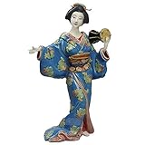  Kimono Geisha Dame Statue Figurine Home Decor Sammlerstück R2421 Antiken Keramik Figur Handwerk Porzellan Japan Keramik & Emaille