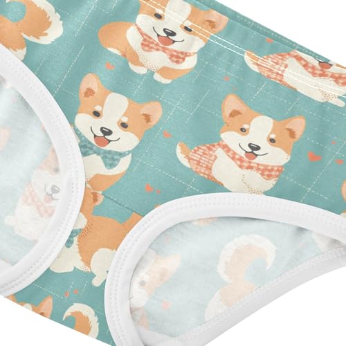 Wusikd French Bulldog Girls' Underwear Cotton Girls Briefs Soft Toddler Underwear 2T4