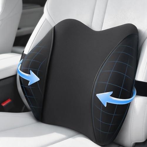 Lumbar Support Pillow for Car Seat - High-Density Memory Foa