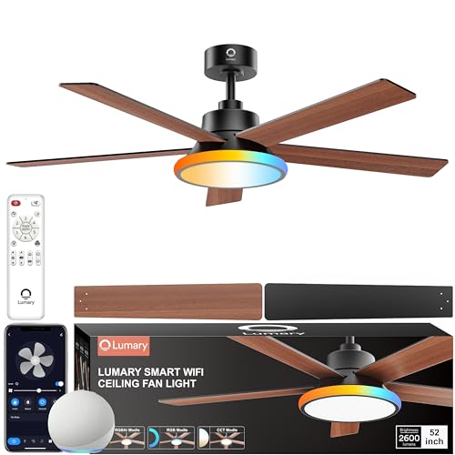 Lumary 52'' Smart Ceiling Fan with RGBAI Lights
