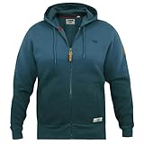 Duke Mens Hulk Dip Dye Full Zip Through Hoodie - Blue - 3XL - Image 5