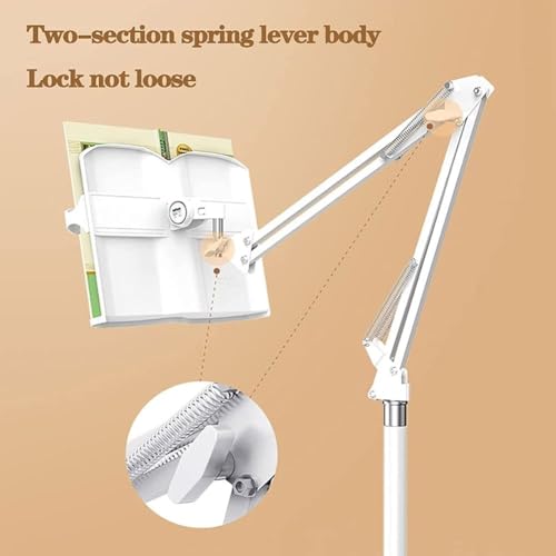 Support de tablette bureau réglable en hauteur avec clips de fixation stables - 5