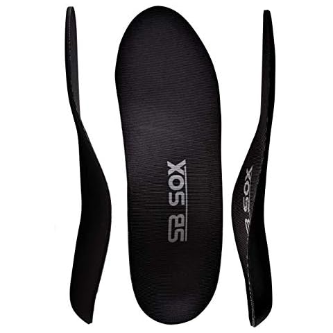 SB SOX Arch Support Shoe Insert Insoles for Men & Women (Pair) – Provides Comfort, Cushion, & Arch Support That You Need – Best Orthotic Inserts for Plantar Fasciitis & Daily Use (Black, X-Large) Cover