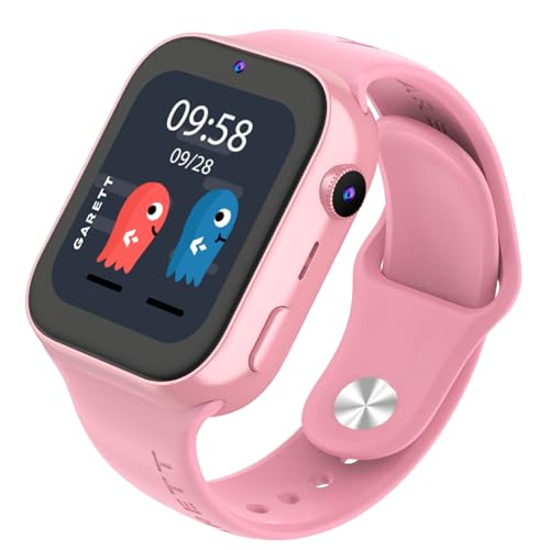 Montre connectée enfants Garett Twin 2 4G rose avec GPS et appel vidéo