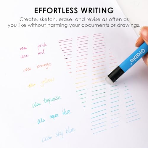Image of Grabie Erasable Gel Pens, Medium Point 0.7 mm Erasable Pens, Make Mistakes Disappear for Drawing Writing Planner, Pack of 9 Assorted Colors(Rustic Reverie)