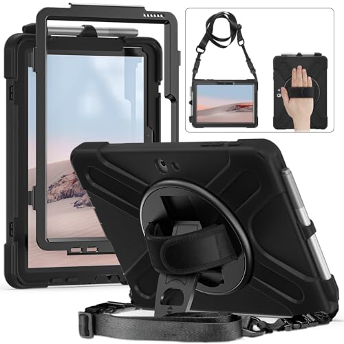 Coque de protection Microsoft Surface Go 3 robuste antichoc noire