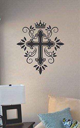 JS Artworks Adhesivo decorativo de pared de vinilo cruzado