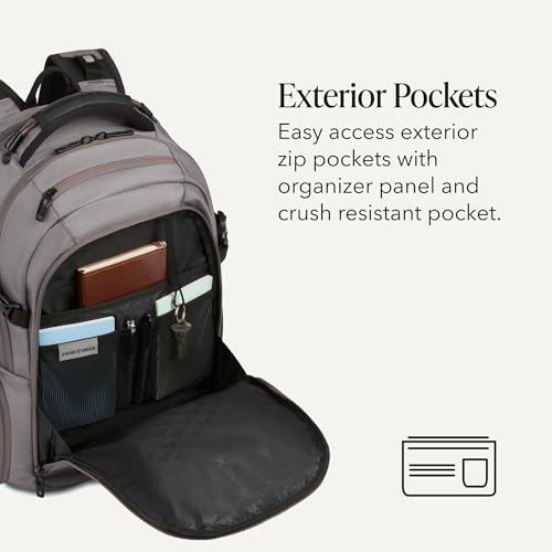 Image of SwissGear 5358 USB ScanSmart Laptop Backpack. Abrasion-Resistant & Travel-Friendly Laptop Backpack Exclusive Bundle with Lock