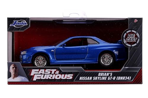 Nissan Skyline GT-R R34 1:32 Azul Die-cast miniatura 5