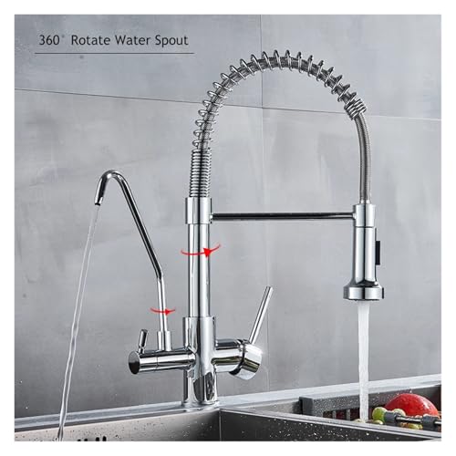 Robinet de mélange noir pour eau potable pure mitigeur de cuisine 360 - 5