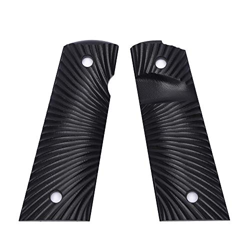 Guuun G10 Grips For Full Size 1911 Magwell Grip Ambi Safety Cut Sunburst Texture #TOP6