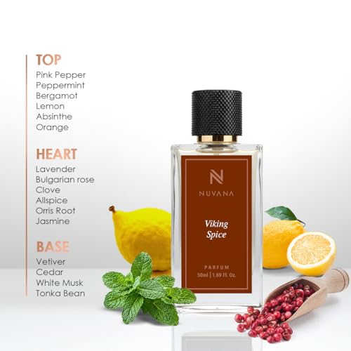 Image of Viking Spice Perfume 50ml for Men & Women | Warm Spicy Woody Amber Fragrance | Long Lasting Luxury Perfume Spray | Premium Aromatic Scent for Office, Evenings & Special Occasions