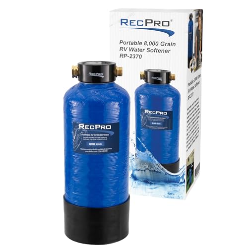RecPro RV Water Softener Portable | Prevents Hard Water Buildup | Hose and TDS...