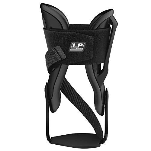 LP SUPPORT 586 V-Guard Sprunggelenk Sport-Bandage, Knöchelbandage, Größe:S, Farbe:1 x schwarz