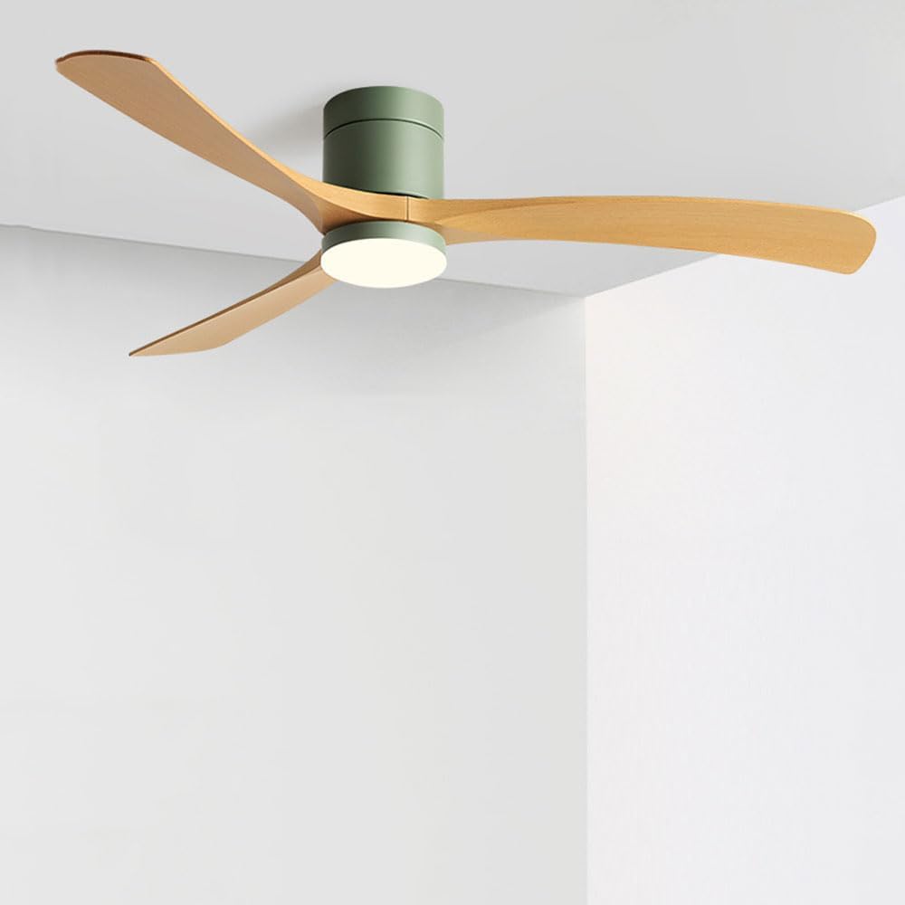 Ceiling Fans With Lights Remote Control Ceiling Fan Light 6 Gear Wind Speed Fan Lights 3-Color Dimmable LED Ceiling Lights Fan Lighting With 3 Blades Quiet Ceiling Fans Lamp For Living Room Bedroom
