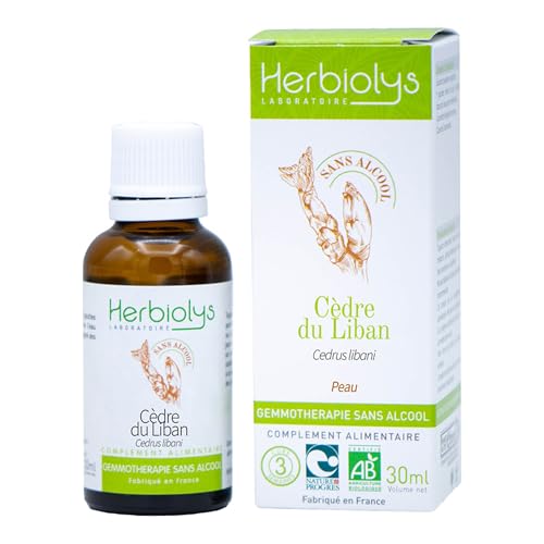 Macérât De Bourgeon Bio | Sans Alcool | Gemmothérapie | Flacon de 30 ml | Herbiolys (Cèdre du...