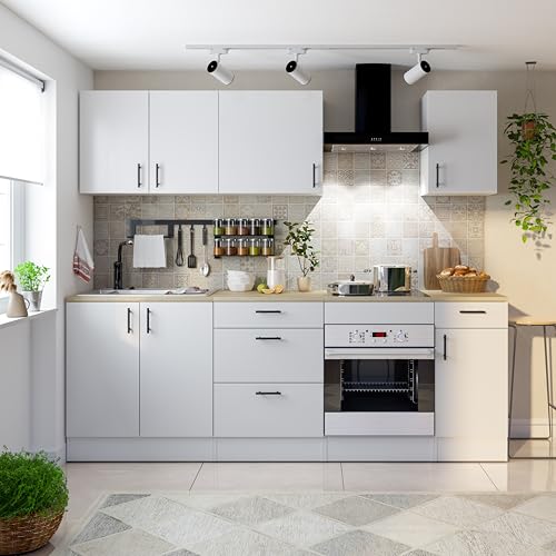 Miniatura 5 de Mobelcenter, Mueble Alto De Cocina Para Colgar De 80 Cm, Módulo 2 Puertas Y 1 Estante, Acabado Color Blanco Brillo, Medidas: Ancho: 80 Cm X Fondo: 34 Cm X Alto: 59 Cm 1532