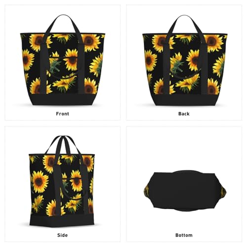 Sunflower Insulated Tote Bag – Premium Insulation, Leakproof & Durable, Ideal For Grocery Shopping, Picnics, Food Delivery & Travel2