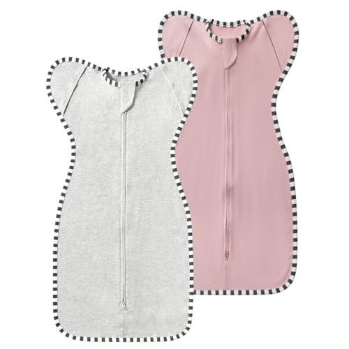 Image of Baby Transition Swaddle 2-Pack, Newborn Sleep Sack, Arms Up Design (Arms In/Out), Infant Swaddle for Boys Girls