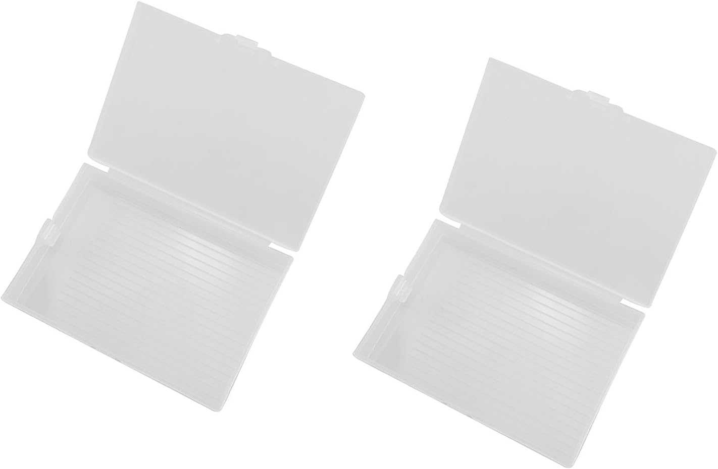 JCBIZ 2PCS DIY Drill Sifting Funnel Trays Plastic Transparent Box Packaging Accessories Diamond Painting Storage Drill Turning Trays Convex Point Bottom Design for Efficient Crafting