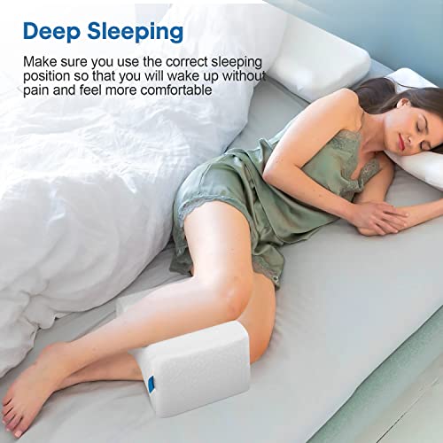 image for LESUMI Memory Foam Knee Pillow, Sleeping Leg Pillow, for Side Sleepers