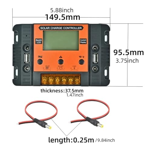 Régulateur de charge solaire 12V24V protégeant contre la surcharge - 6