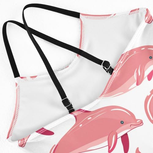Image of Girls One Pieces Swimsuit Cute Beach Swimwear with Adjustable Strap 3-10 Years