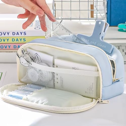 Image of Your Previous Contribution: Storio Pencil Box Pouch for School Kids Girls & Boys Aesthetic | Cute Stationary Compass Box Case Organiser - Color As Per Availability