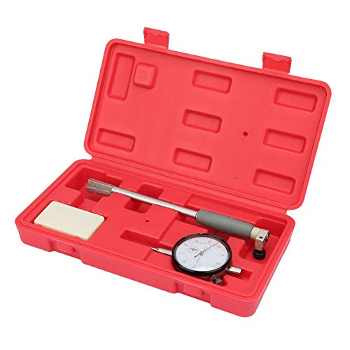 Jimfoty Medidor de diámetro Interior, indicador de dial de Calibre, Calibre de Calibre de dial de precisión de 0,01 mm, Escala de diámetro Interior de Metal, portátil de 18 a 35 mm para medir la Cover