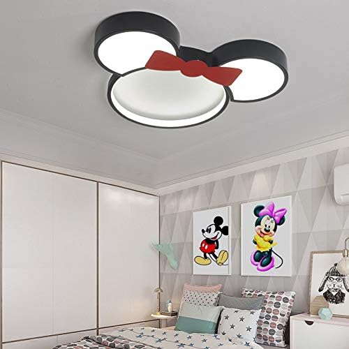 Miniatura 5 de Lámpara de techo LED de montaje empotrado de acrílico con pantalla de ratón de dibujos animados para dormitorio de niños