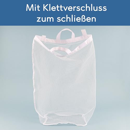 Hanseküche Kosz na pranie z 3 przegródkami i pokrywką – 160 l, składany, wyjmowany worek na pranie, materiał Cordura, 74 x 57 x 37 cm, duży pojemnik na brudne pranie, kosz Laundry Basket