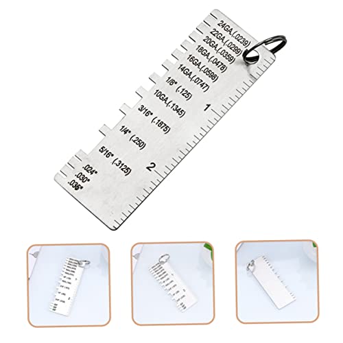 GANAZONO Set de 3 Piezas Calibrador de Espesor para Soldadura Herramienta Precisa para Medición Rápida del Espesor de Soldadura con Números para Lectura Fácil miniatura 4