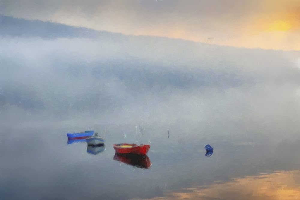 Primary Canoes Poster Print - Kim Curinga (24 x 18)