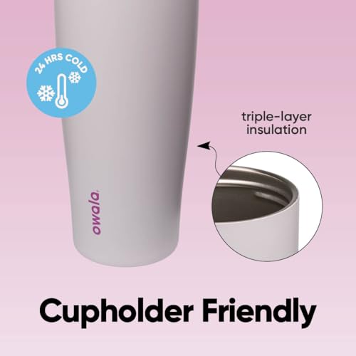 Image of Owala FreeSip Tumbler Insulated Stainless Steel Water Bottle with Built-in Straw and Side Handle, For Travel, Work, School, and Sports, 40oz, BPA Free, Leak Proof, Dreamy Field