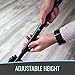 HealthSmart Quad Walking Cane, Sit To Stand Walker, Adjustable Canes for Men, Canes for Women, FSA HSA Eligible with Quad Base, Foam Handles Quad Cane, Black