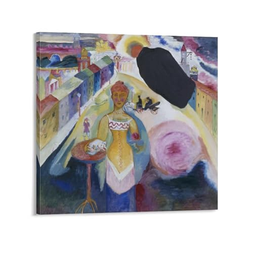 Kandinsky Femme à Moscou tableau déco salon pour une ambiance artistique unique