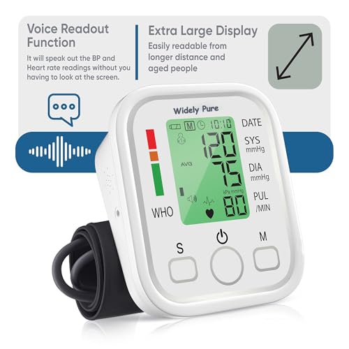 Image of Widely Pure Fully Automatic Digital Blood Pressure Monitor With Intellisense Technology With 4 Battries and USB Type C Cable Powered For Most Accurate Measurement