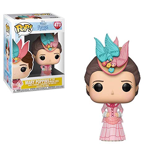 Funko Pop Disney: Mary Poppins ReturnsMary at The Music Hall, Pink Dress Collectible Figure, Multicolor