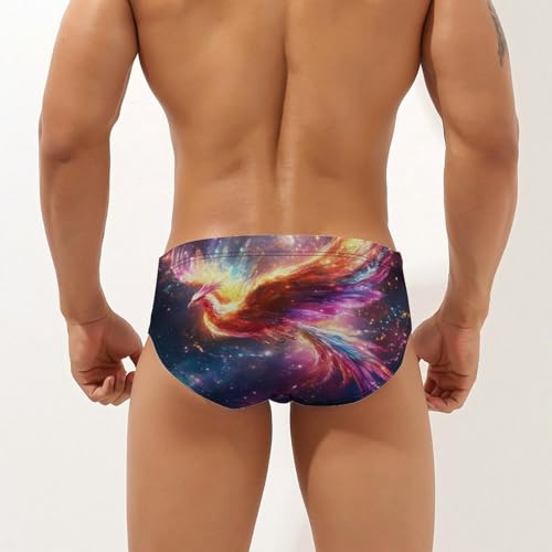 Phoenixsbird Glowing Mens Swim Briefs Quick Dry Triangle Trunks Swimsuit Swimming Bikini Swimwear2