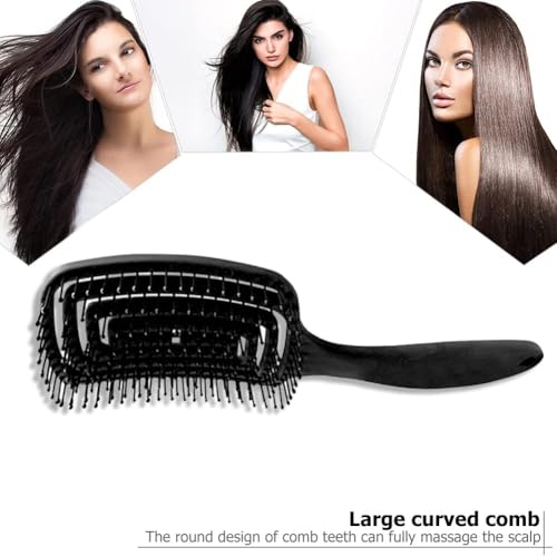 Image of KIMEE Premium 3D Detangling Hair Brush for Women & Men- Anti Hair Fall Comb for Curly, Wavy & Straight Hair | Hair Straightening Brush, Wet & Dry Styling Brush | Scalp Massager, Frizz Control & Tangle Free Grooming Brush