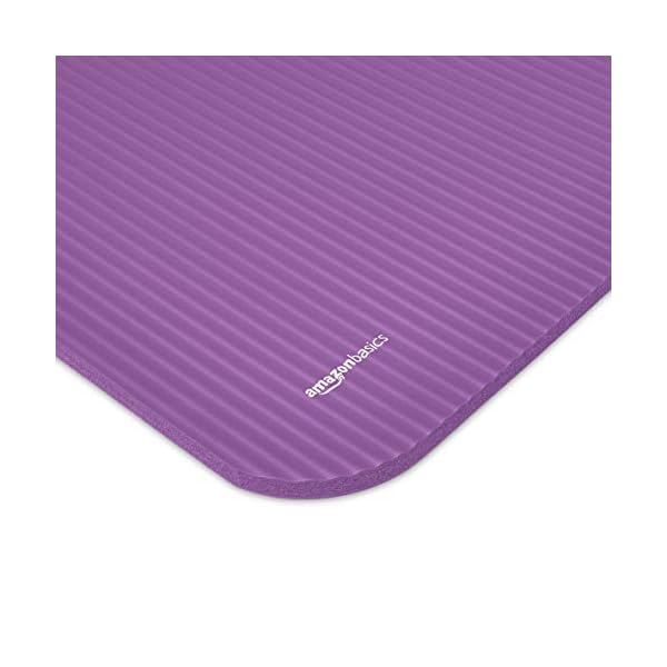 Amazon-Basics-12-Inch-Extra-Thick-Exercise-Yoga-Mat Amazon Basics Extra Thick Exercise Yoga Gym Floor Mat with Carrying Strap, 74 x 24 x .5 Inches, Purple