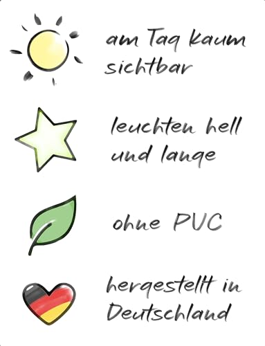 WANDfee Leuchtsterne ☆☆ 100 ☆ selbstklebende EXTRASTARK leuchtende Sterne Sternenhimmel Aufkleber Kinderzimmer