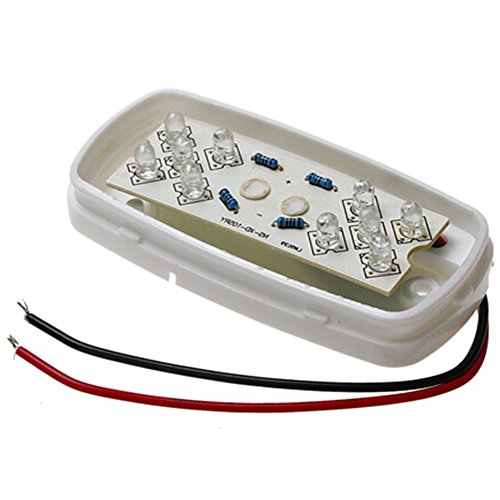 New Sun 5X Led Side Marker Lights 10 Diodes Double Bullseye Amber Led Replacement Clearance Lights For Camper Rv Boat Trailers #TOP4