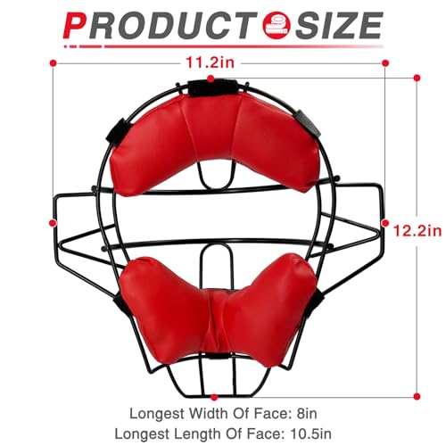 image for Gracfulcub Baseball Catcher Mask Umpire Mask,Full-Face Protection Mask