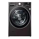 Lava e Seca Smart LG 17kg Aço Escovado Preto com Conectividade Wi-Fi ThinQ - WD17BV2S6BA - Motor Inverter