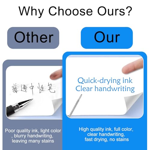 peiqiup Metall Kugelschreiberminen (12 Stück), Kugelschreiber Minen, Rundspitze, glattes Schreiben, Für Büro Schule Zuhause, Die Länge beträgt 11,6 cm, Blau