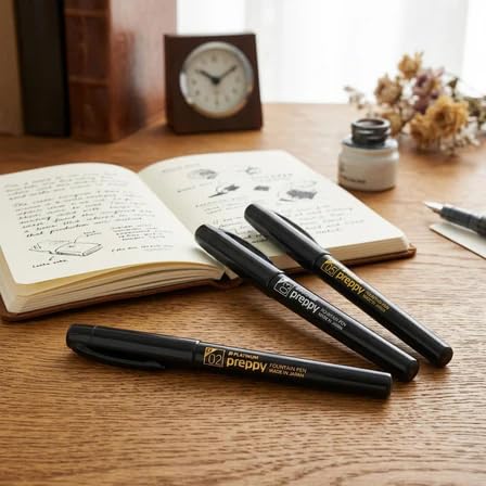 Image of PLATINUM, Fountain Pen - Special PREPPY 03 | Black Edition | Fine nib.