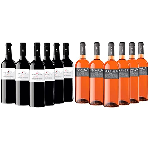 Nuviana - Vino Tinto - Caja 6 Botellas 75cl Veranza - Vino Rosado - Pack 6 Botellas 75cl Nuviana - Vino Tinto - Caja 6 Botellas 75cl Veranza - Vino Rosado - Pack 6 Botellas 75cl